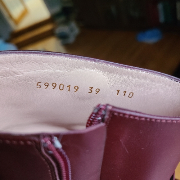 Gucci Elite Calf Vintage Bordeaux  size 39 - Picture 2 of 6